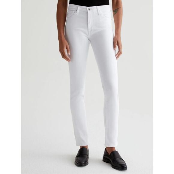 Ag Adriano Goldschmied Denim - AG Ariano Goldschmied Prima cigarette Y2K white jeans skinny stretch size 27